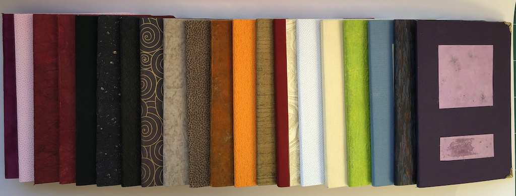 Ligne présentant les carnets de la collection apprentissage